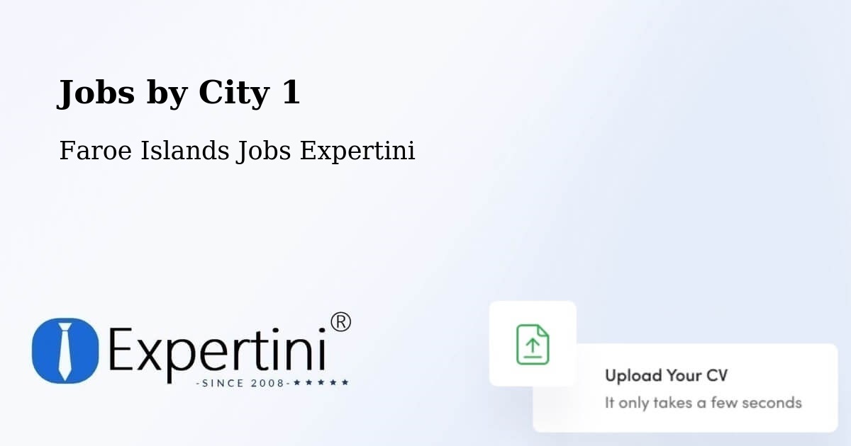 City Jobs in Faroe Islands - Expertini
