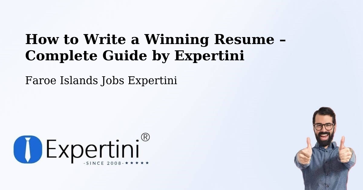 Resume Writing Guide for Job Seekers – Hvalba - Hvalba, Faroe Islands Jobs Expertini